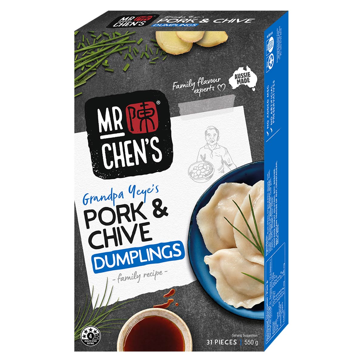 Pork & Chive Dumplings 550g