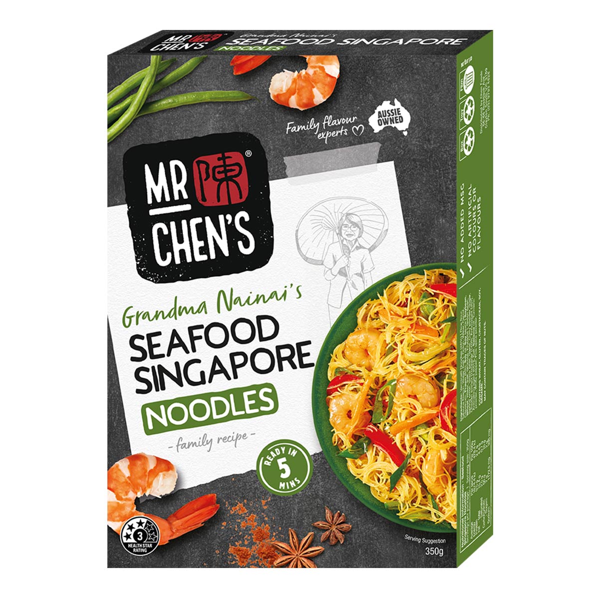 Seafood Singapore Noodles 350g