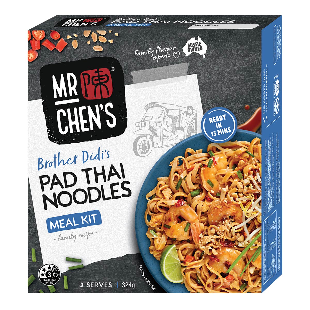 Pad Thai Noodle Kit 324g Mr. Chen's Dumplings