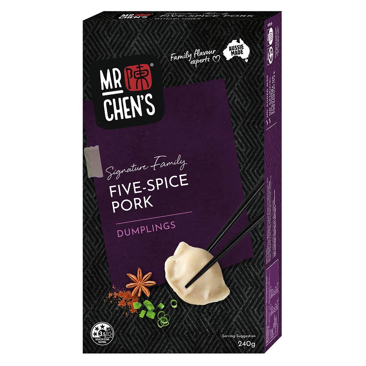 Five-Spice Pork Dumplings 240g