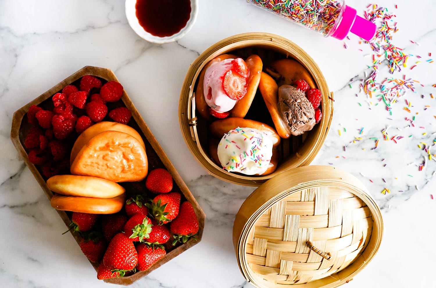 Deep Fried Ice Cream Bao Buns