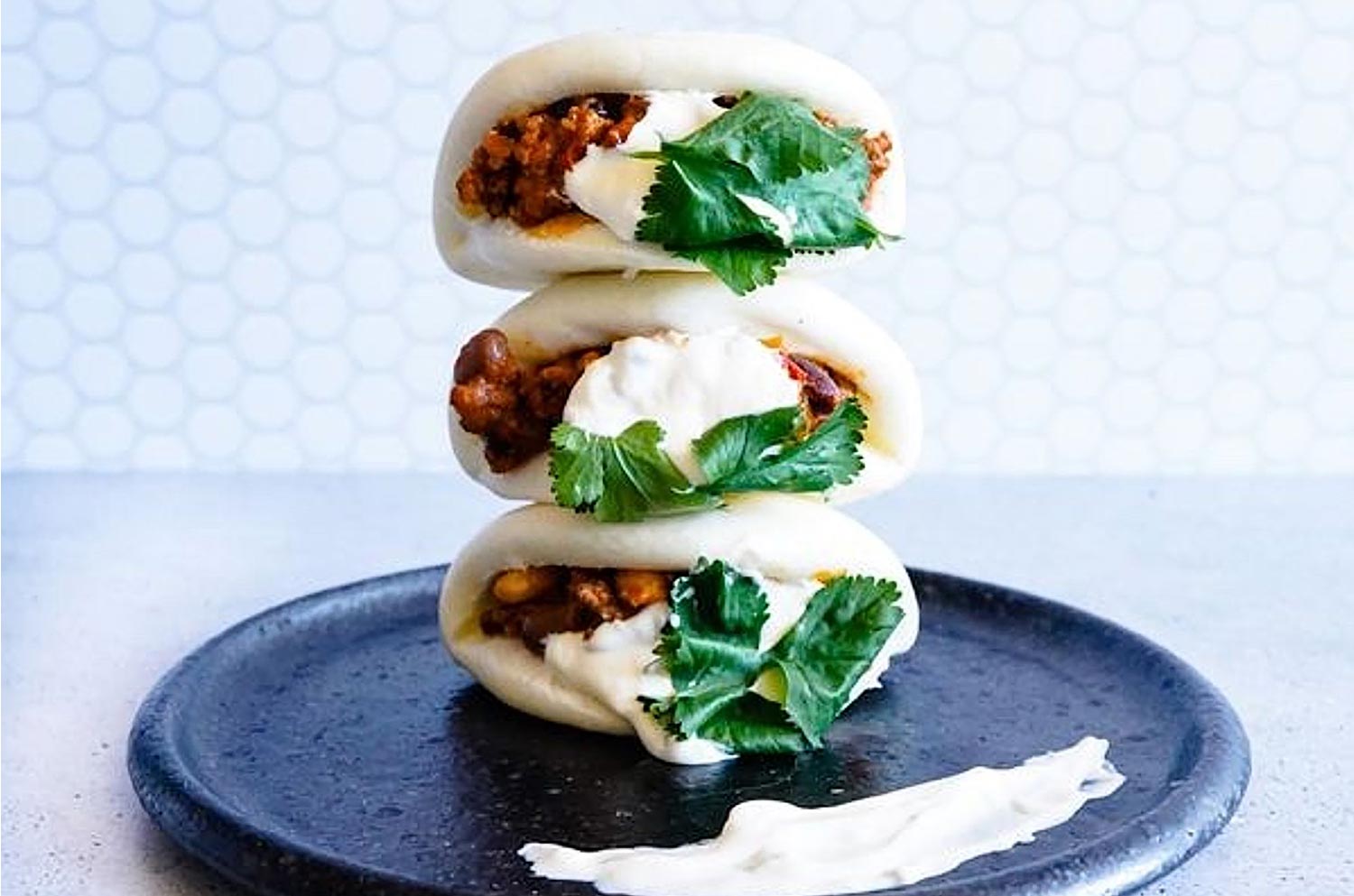 Mexican Fusion Beef Bao Buns