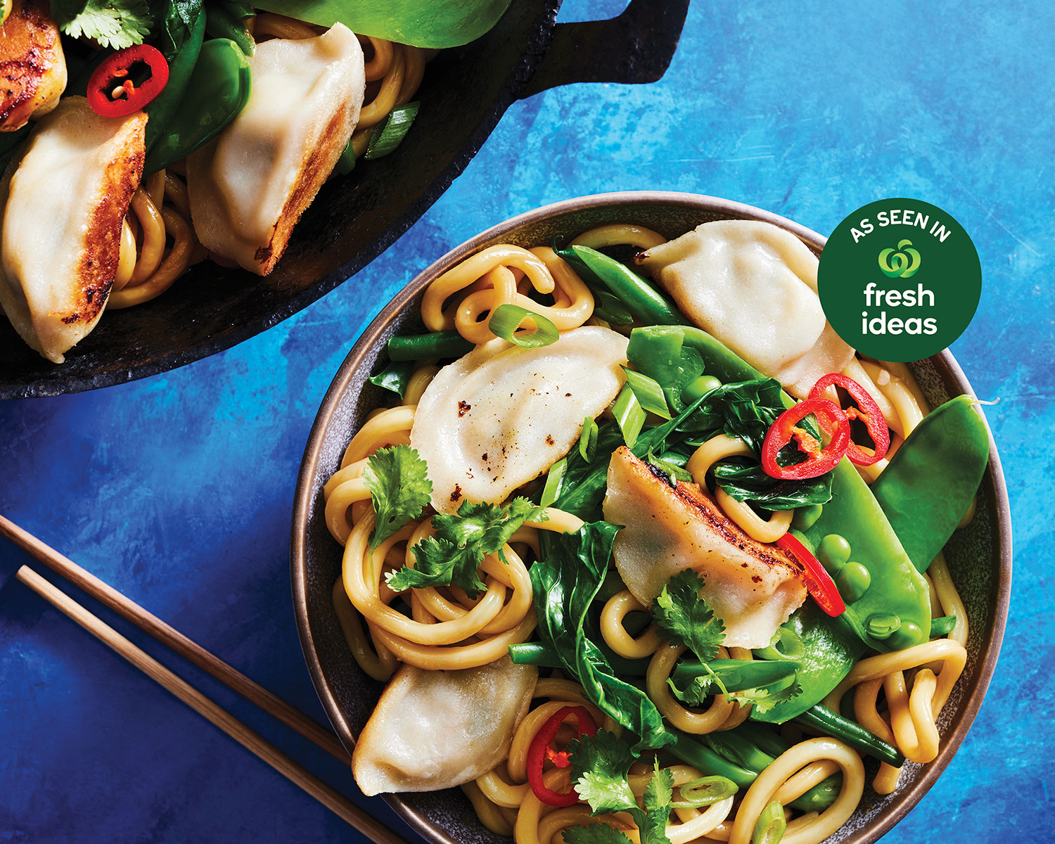 Quick Dumpling & Greens Stir-fry