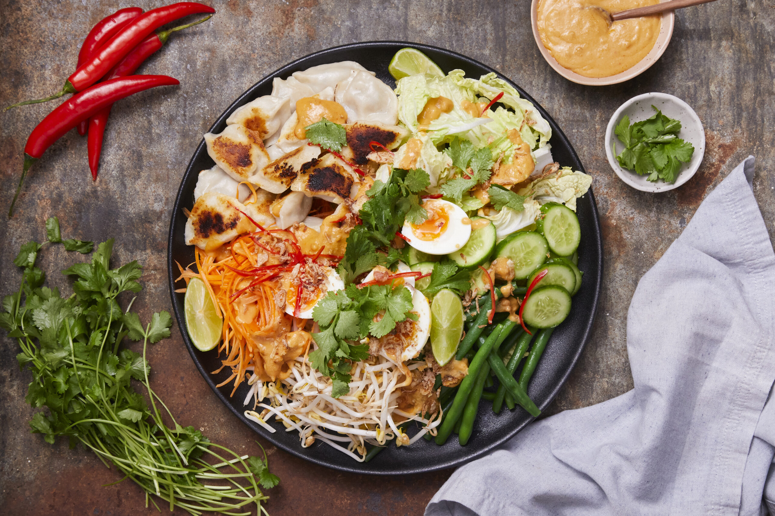 Dumpling Gado Gado Salad