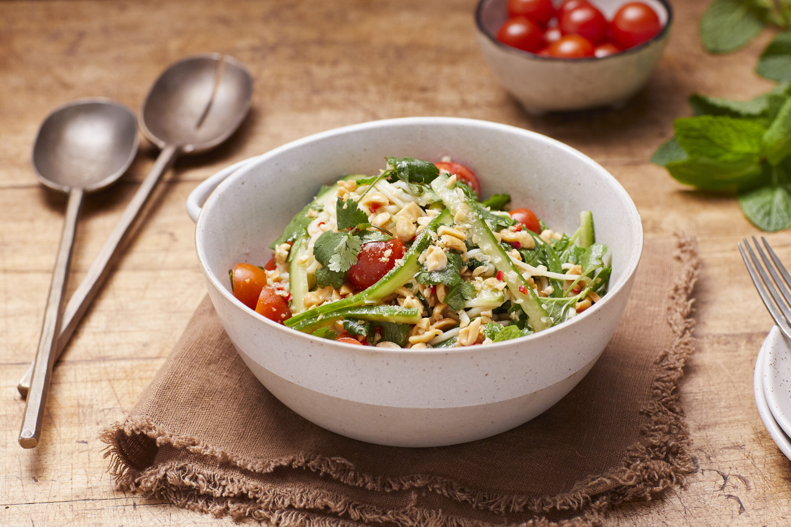 Thin Egg Noodle Salad