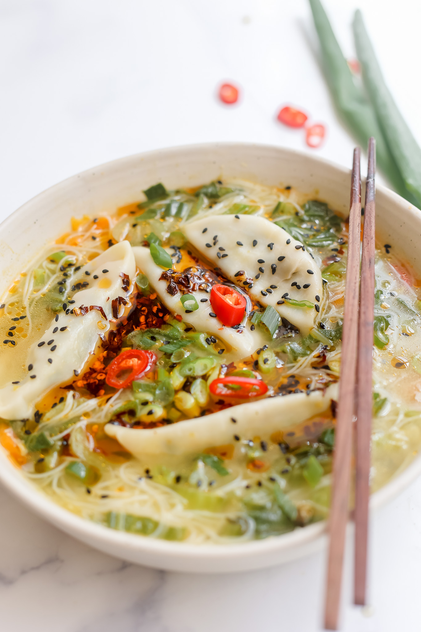 Easy Vegetable Gyoza Soup