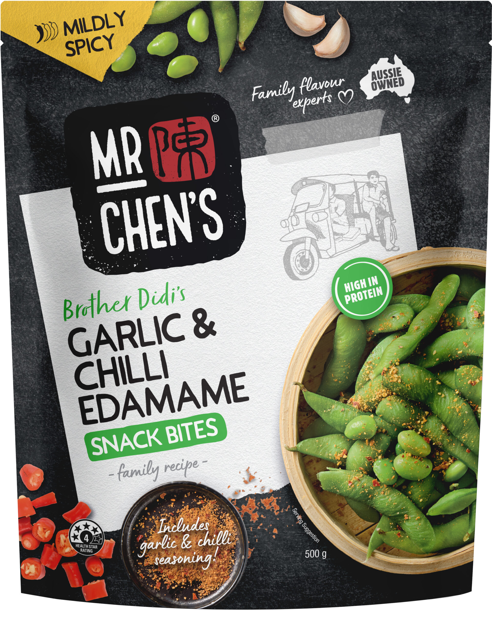Chilli & Garlic Edamame 500g