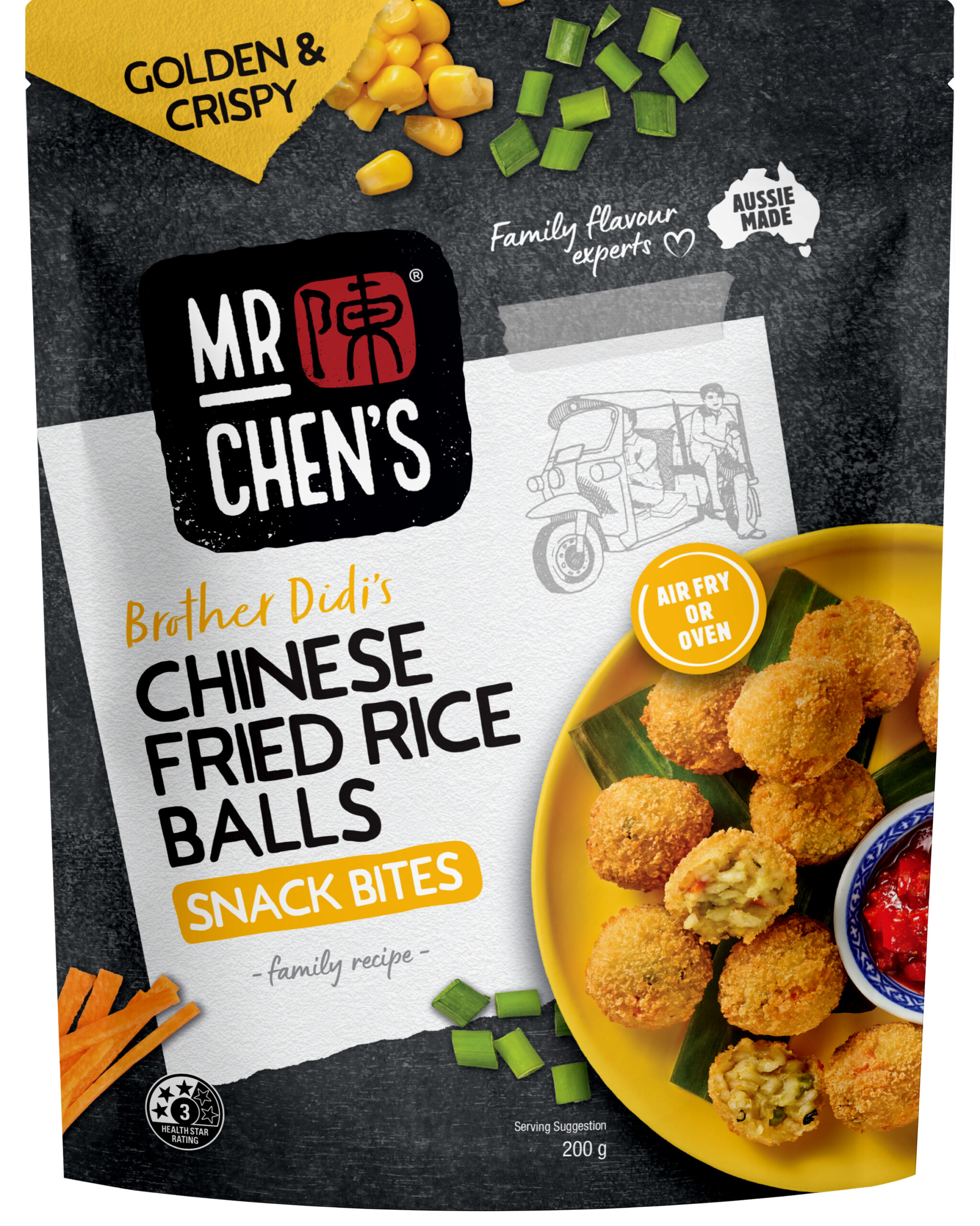 Chinese Fried Rice Ball Snack Bites 200g