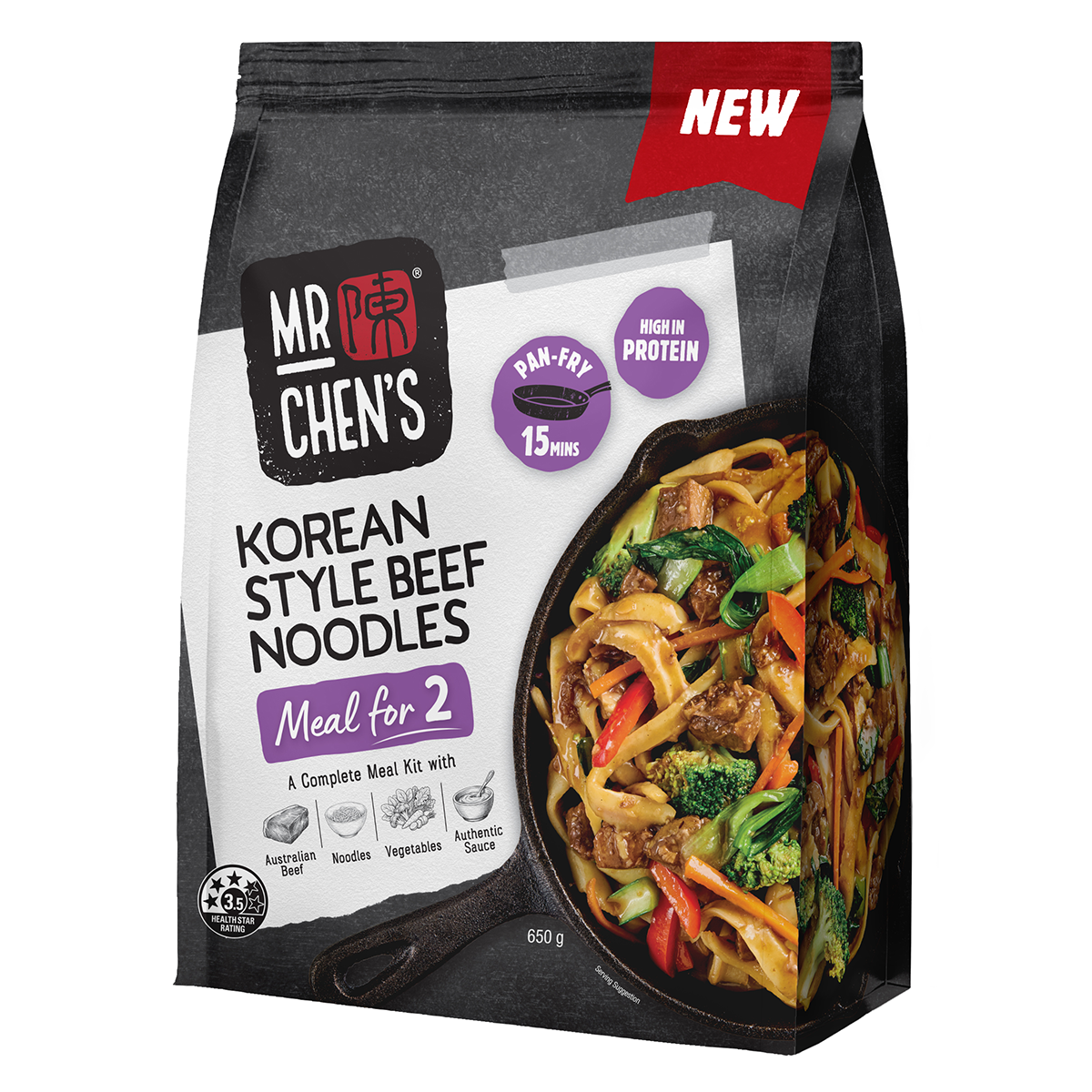 Korean Style Beef Noodles 650g